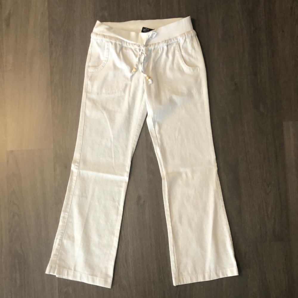 BNWOT Women’s White Linen Pants